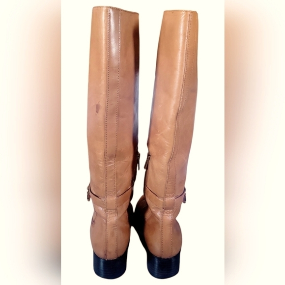 Michael Kors Women's Leather Hamilton Luggage Tan Riding Boots Sz 81/2 M - Picture 5 of 11